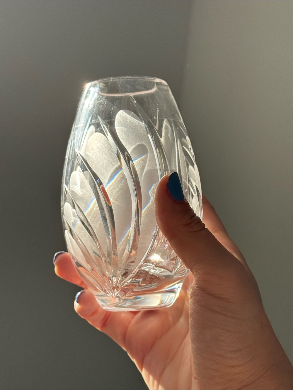 1997 Marquis by Waterford Crystal Coventry Posy Vase Poland in Orig. Box Vintage